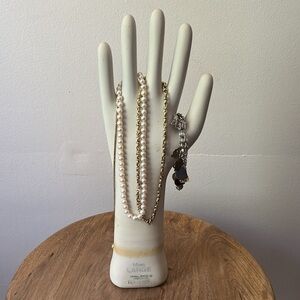 Vintage General Porcelain Trenton, NJ 1998 Hand Glove Mold Unglazed Long Large